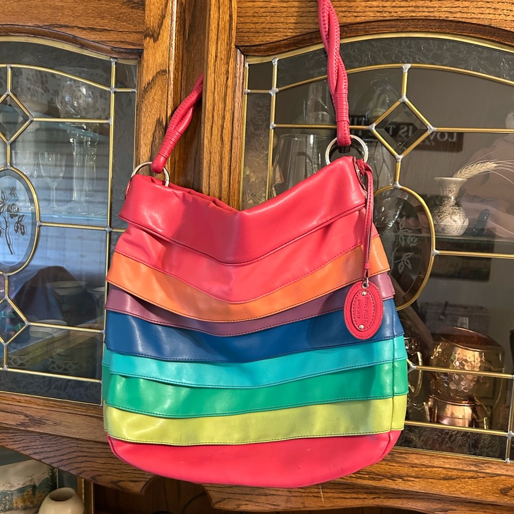Colorful Striped Women's Bag